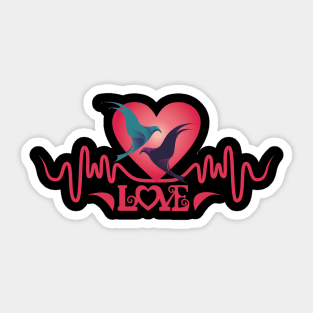 Love Birds Sticker